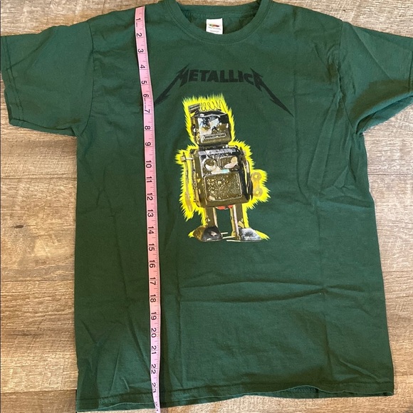 Green and Yellow Robot Graphic Short Sleeve Tee - Picture 6 of 8